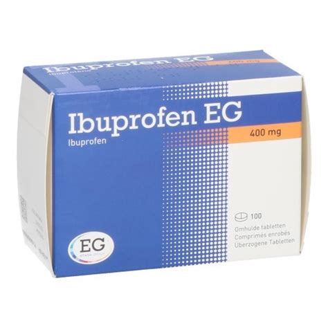 Ibuprofen EG 400mg Comprime Pellicule 100x 400mg Apotheek Peeters