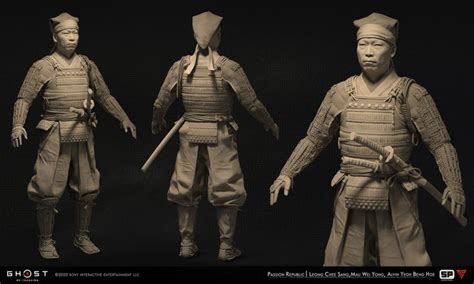 ArtStation Ghost Of Tsushima Character Modeling Passion Republic