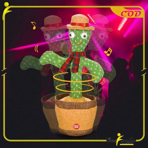 Jual One M Mainan Kaktus Bergoyang Dancing Cactus Boneka Kaktus