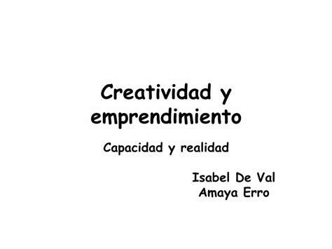 Pdf Creatividad Y Emprendimiento Aeca Conclusiones Creatividad