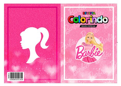 Revista Colorindo Kit Digital Barbie Fazendo A Nossa Festa