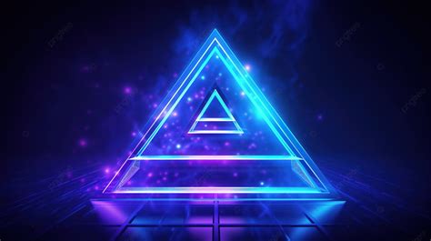 Latar Belakanglatar Belakang Geometris Neon Berwarna Biru Dan Ungu