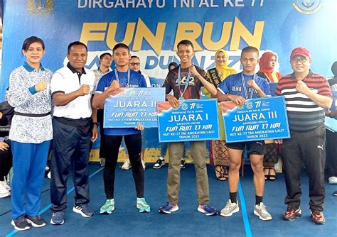 Atlet Lari Yonko Kopasgat Raih Juara Pada Kejuaraan Fun Run