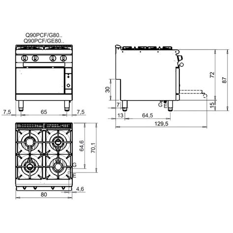 Baron Gasherd Serie QUEEN9 Q90PCF GE8001 4 Brenn