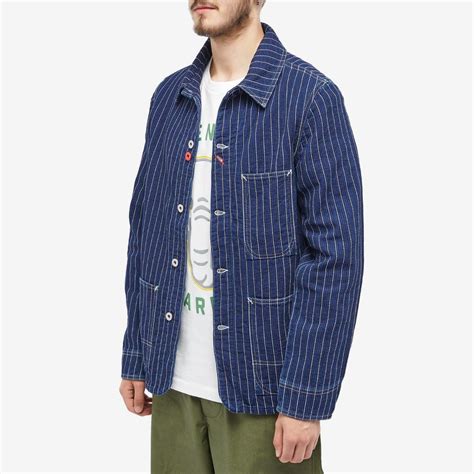 Kenzo Paris Mens Kenzo Workwear Jacket In Medium Stone Blue Denim Kenzo