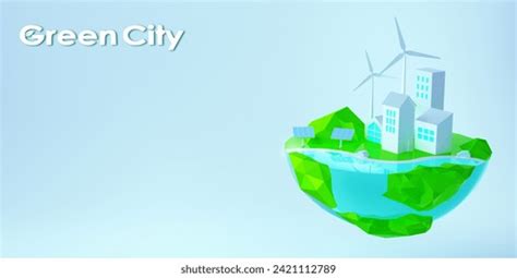 Energy Efficient Isometric Eco House Cross Stock Vector Royalty Free