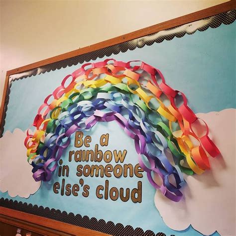 Rainbow Bulletin Board Rainbow Bulletin Boards Elementary School Bulletin Boards