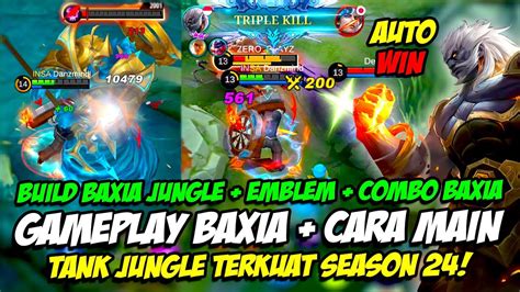 Tutorial Baxia Jungle Build Baxia Hyper Emblem Combo Baxia Season