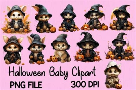 Halloween Baby Clipart Graphic by SmMedia · Creative Fabrica