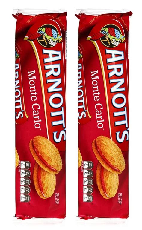 Arnotts Monte Carlo Jam Cream Biscuits Pack Deal X G