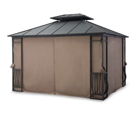 Tan Replacement Gazebo Privacy Curtains, (10' x 12') | Big Lots