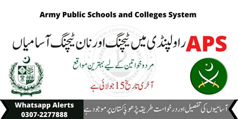 Aps Jobs 2024 In Army Public School Rawalpindi