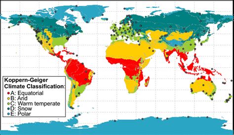 Koppen World Climate Map