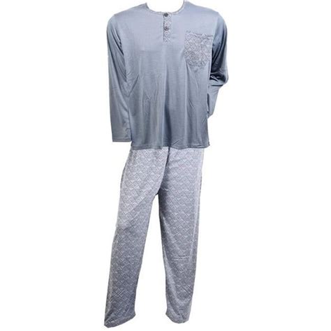 Pyjama Homme Long Eco Fantaisie Pyjama Eco Fantaisie Gris