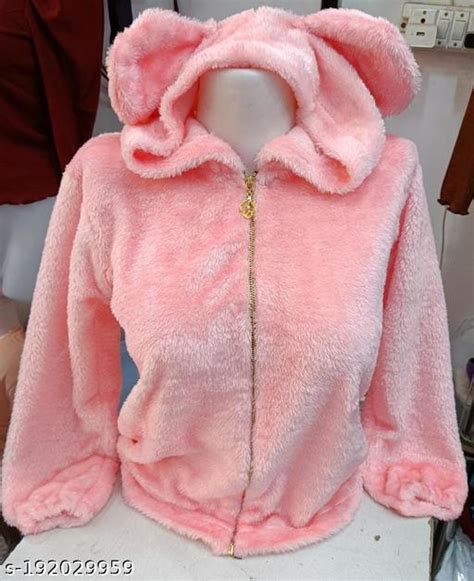 Womens Fall And Winter Fashion Short Shearling Fuzzy Jacket With Hood