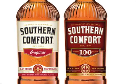 Updated packaging for Southern Comfort