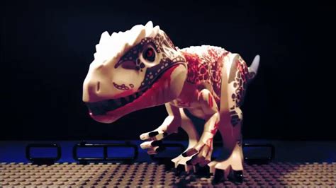 lego indominus rex   rex jurassic world animation full hd youtube
