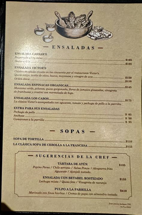 Menu At Caesar S Pub Bar Tijuana Av Revoluci N