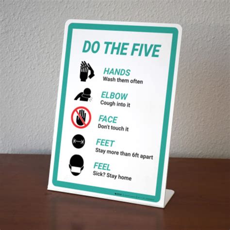 individual graphics desktop sign comprehensive safety