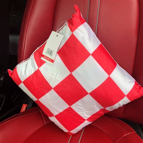 Abarth Logochequered Cushion