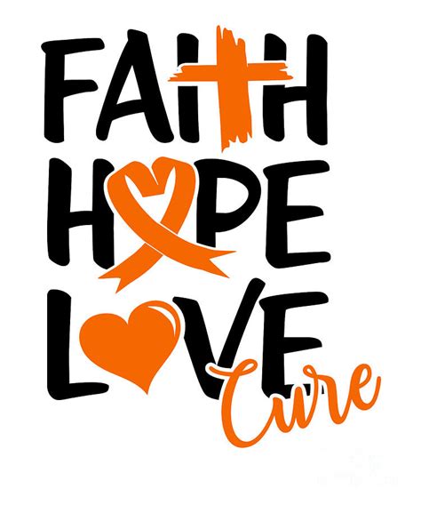 Faith Hope Love Cure Leukemia Cancer Awareness Digital Art By Amusing Designco Fine Art America