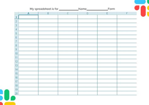 10+ Printable Spreadsheet Templates | room surf.com