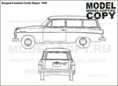 Borgward Isabella Combi Wagon D Drawing Blueprints