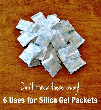 6 Uses For Silica Gel Packets 1 - Amazing DIY Projects