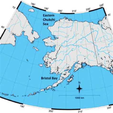 —map Of Alaska Showing The Locations Of The Eastern Chukchi Sea Pt