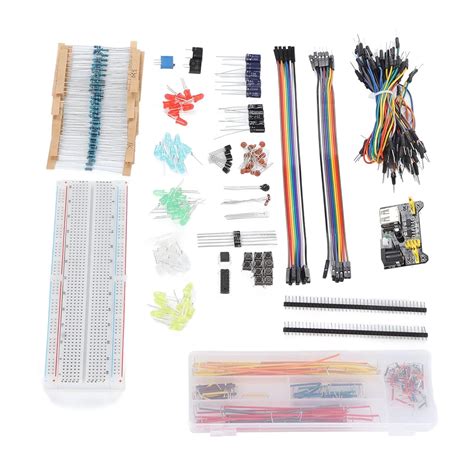 Electronics Component Fun Kit Including Power Supply Module 830 Hole ...