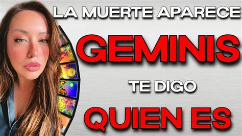 GEMINIS SE MARCHA DE ESTE MUNDO ESTA PERSONA CERCANA A TI