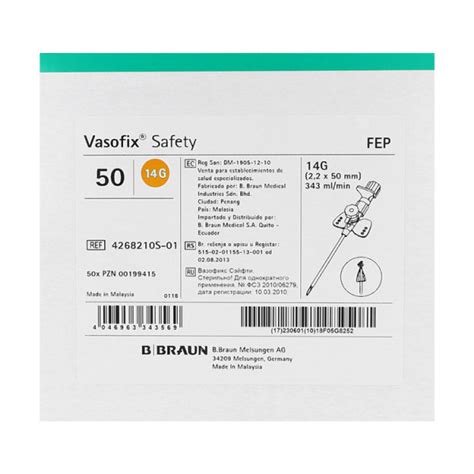 Vasofix Safety Sicherheitsvenenverweilkan Le B Braun Pzn