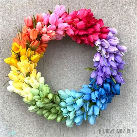 How To Make A Spring Tulip Wreath Easy Diy Artofit