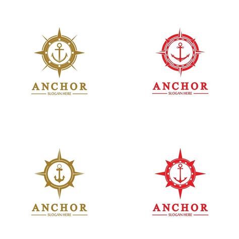 Anchor Logo And Symbol Template 2472786 Vector Art At Vecteezy