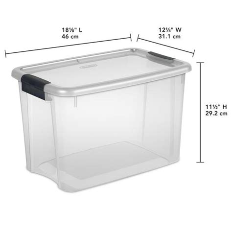 Sterilite Qt Ultra Latch Box Clear