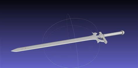 Sword Art Online Elucidator Sword Printable Assembly D Models