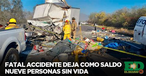 Fatal Accidente Deja Como Saldo Nueve Personas Sin Vida El Diario Mx