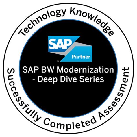 Technology Knowledge Sap Bw Modernization Deep Dive Series Credly