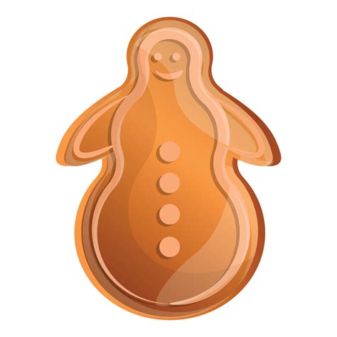 Gingerbread Snowman Icon Cartoon Style 14224854 Vector Art At Vecteezy