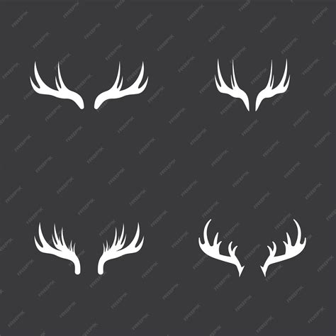 Premium Vector Deer Antlers Logo Template Illustration Design