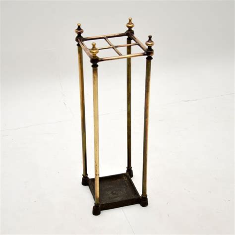 Antique Victorian Brass Umbrella Stand Marylebone Antiques