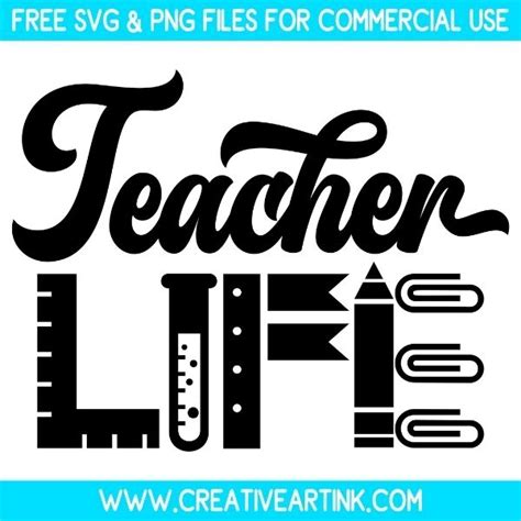 Teacher Life 1 SVG Free SVG Creativeartink