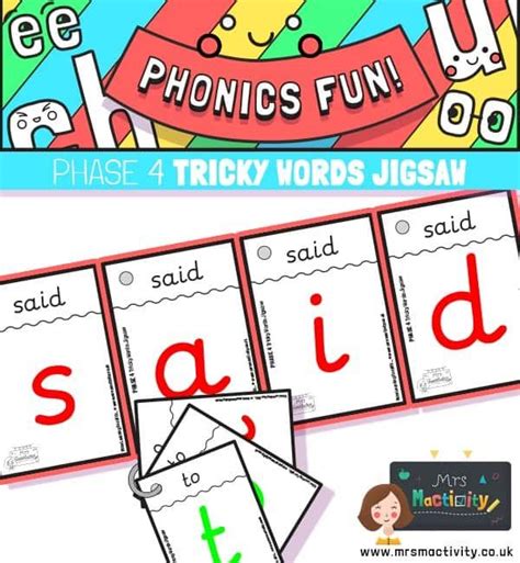 Phase 4 Tricky Words Jigsaw Cards Primary Teaching Resources Tricky