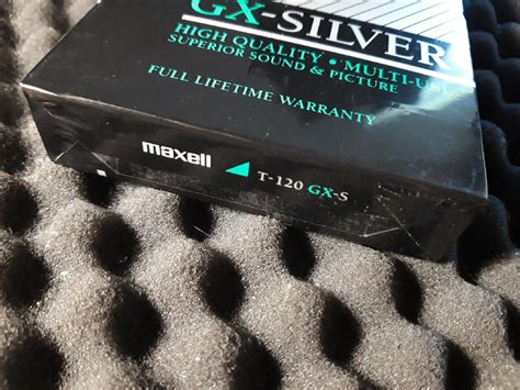 Maxell Gx Silver T Vhs Video Kaseta Folia Lomianki Kup Teraz Na