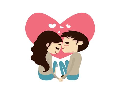 Forehead Kiss And Hug Animated Clipart