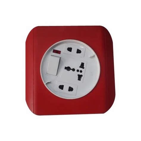 plastic white  red electric extension  piece  amritsar