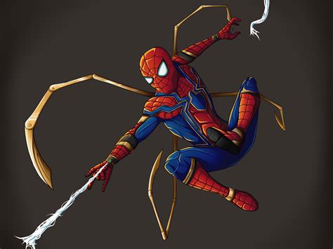 Iron Spider Costume Drawing