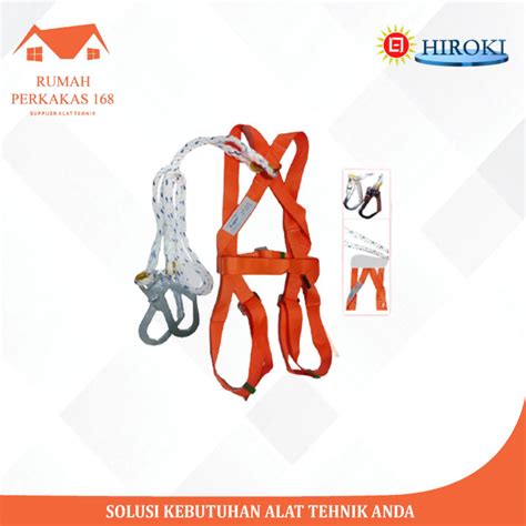 Hiroki Safety Belt Full Body Harness Double Hook Panjat Tebing Gedung