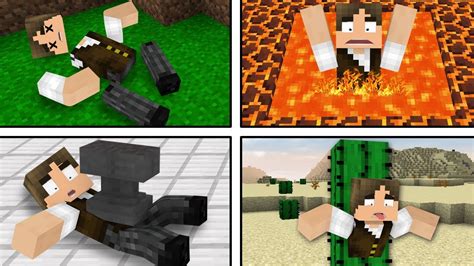 50 MANEIRAS DIFERENTES DE MORRER NO MINECRAFT YouTube