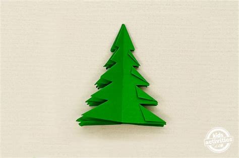 Easy Origami Christmas Tree Kids Can Fold | Kids Activities Blog